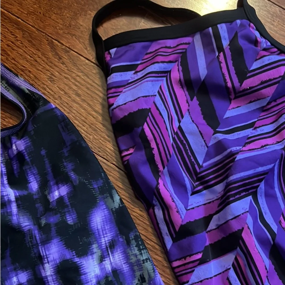 Two purple competitive swimsuits (size 28) - Picture 2 of 8